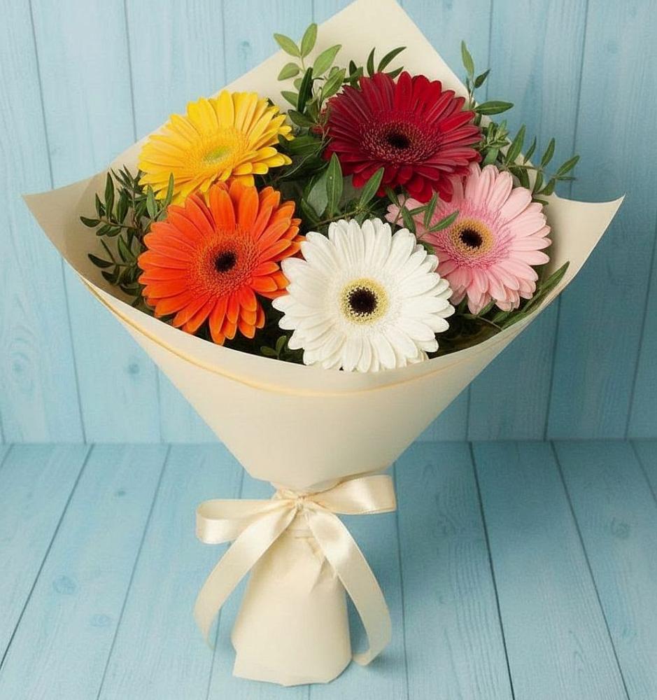 Букет цветов из: Герберы в Тахтамукайском
