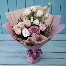 Букет цветов из:  Розы и Лизиантусы в Тахтамукайском