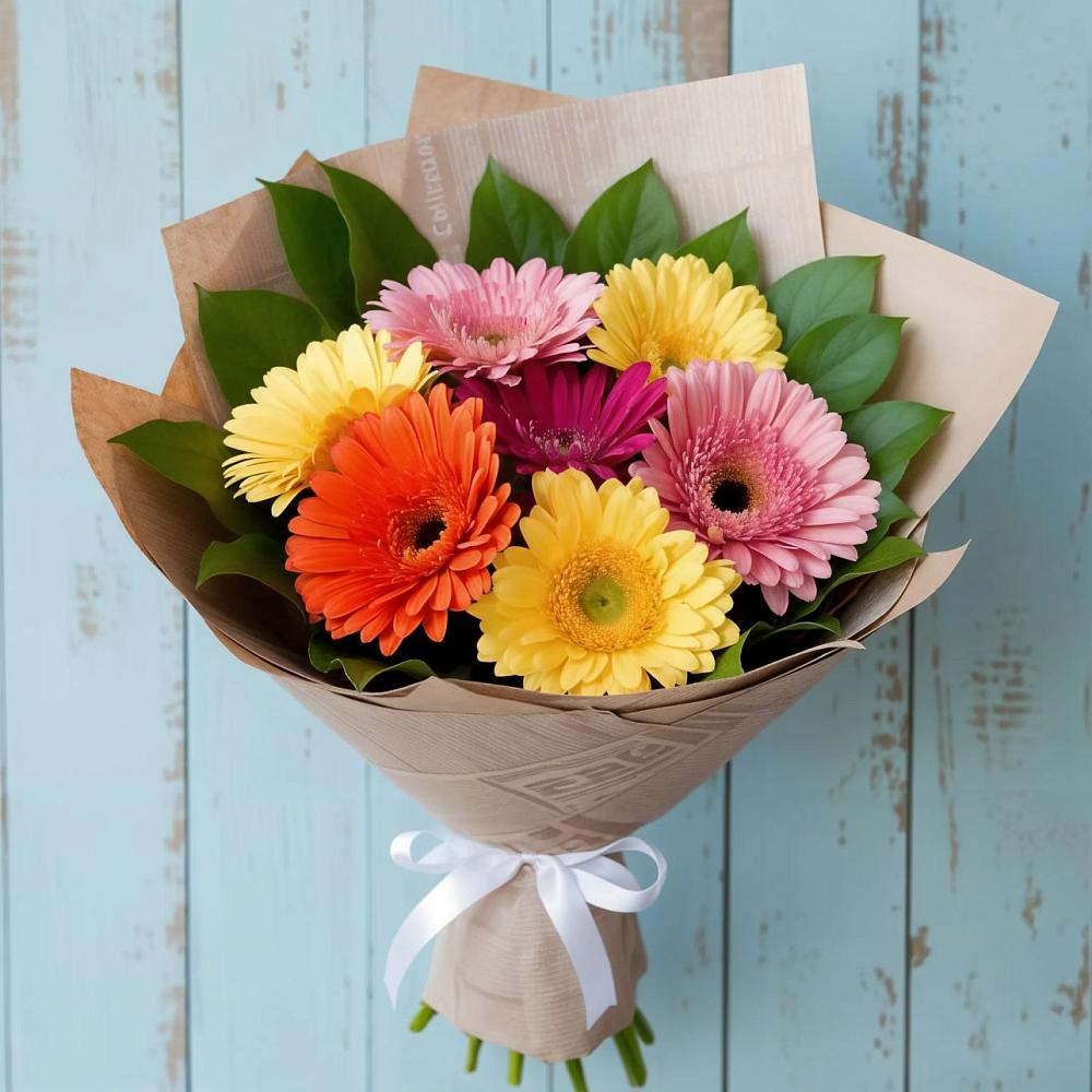 Букет цветов из: Герберы в Тахтамукайском