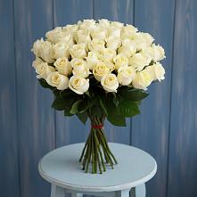 Букет 51 Белая роза Эдлесс Лав в Тахтамукайском