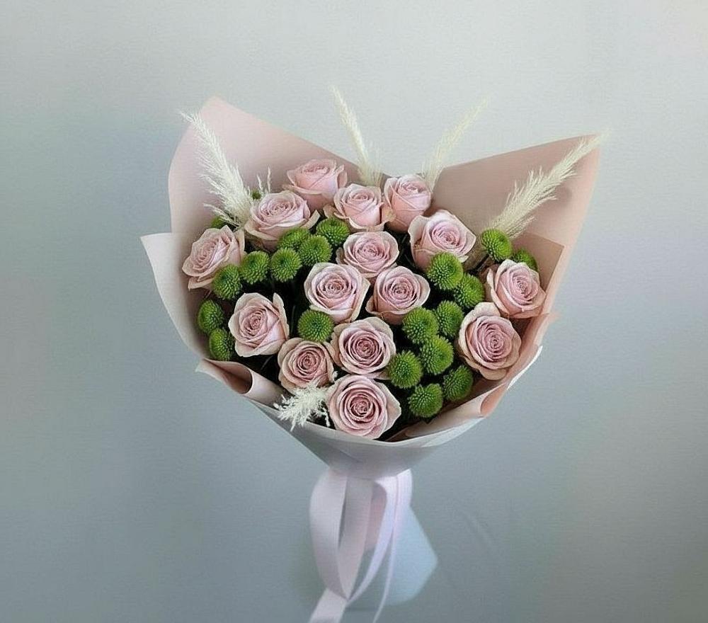 Букет цветов из: Розы и Хризантемы в Тахтамукайском