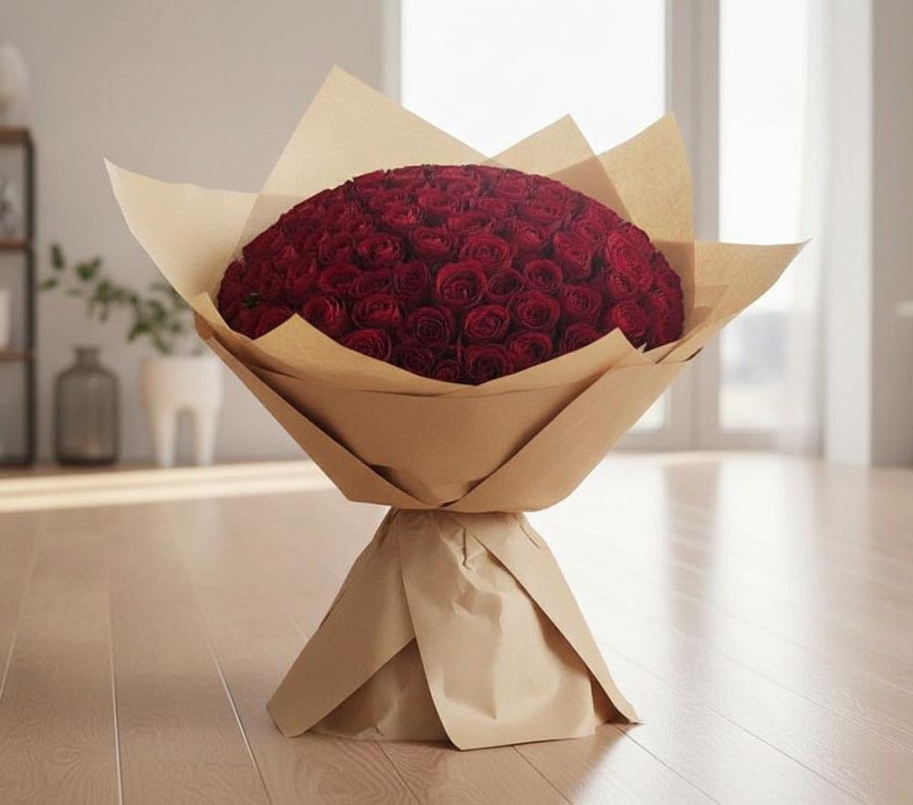 Букет 101 Красная роза в Тахтамукайском